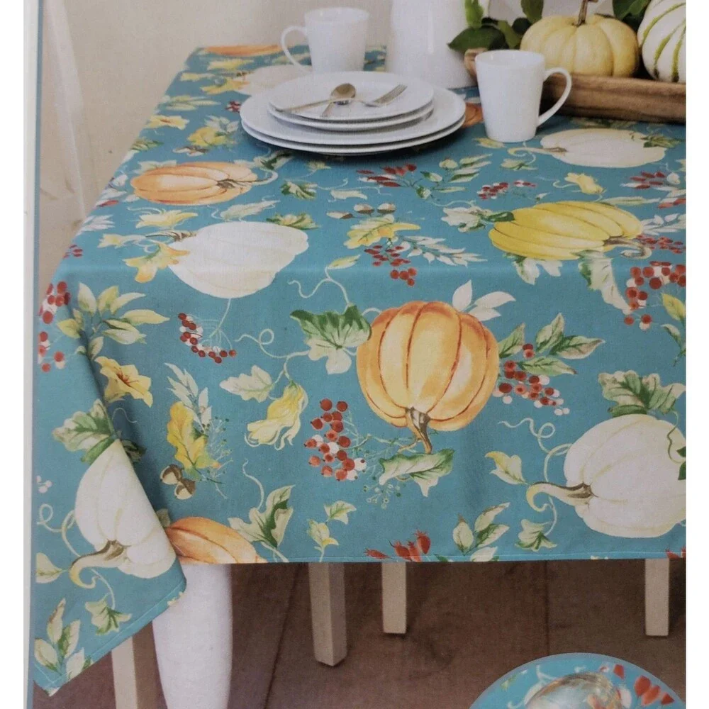 Printed Fabric Spillproof Tablecloth,60